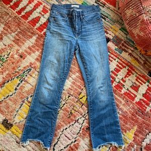 Madewell Cali Demi-boot with chewed hem